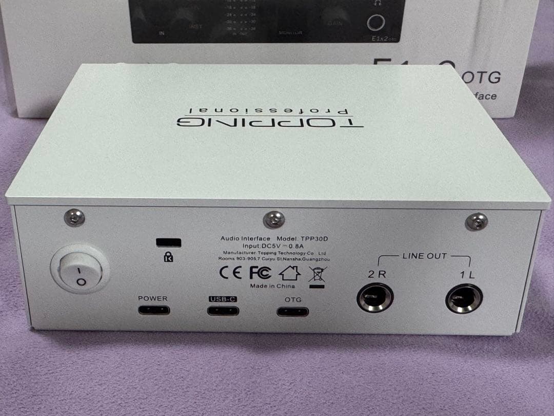 TOPPING Professional E1X2 OTG ホワイト