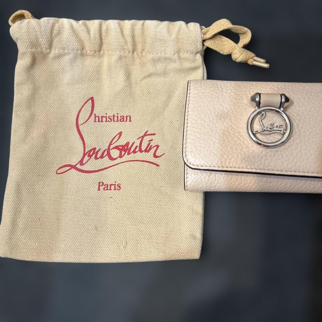 クリスチャンルブタン　三つ折りミニ財布