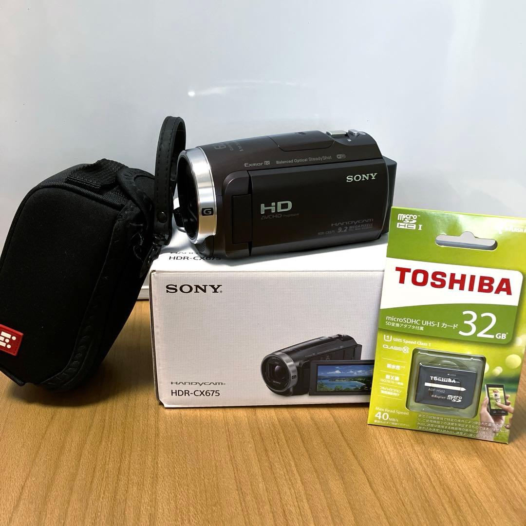 SONY ハンディカム HDR-CX675 ※SDカード+ケース付