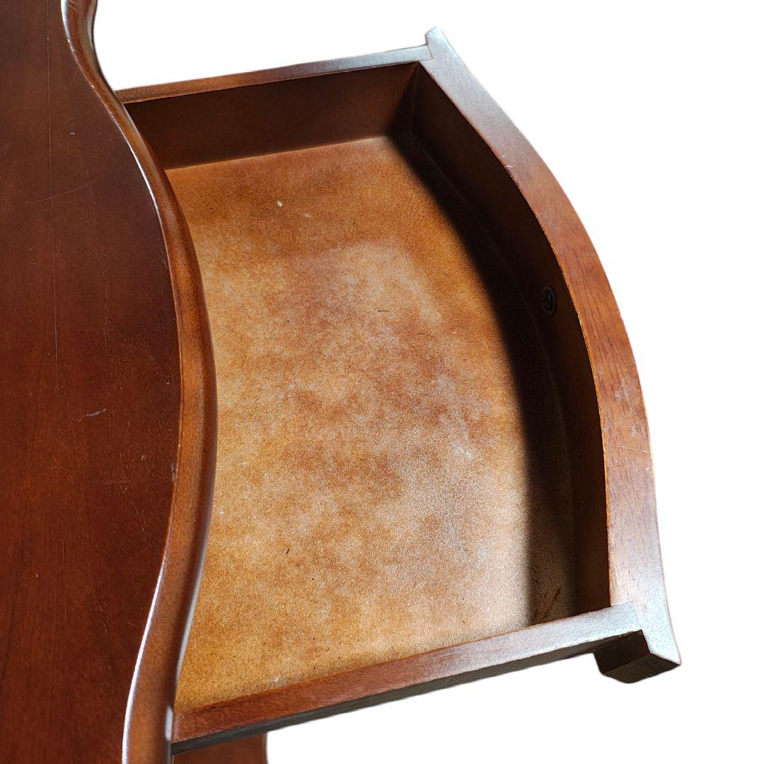 英国アンティーク コンソールテーブル/飾り台/花台/電話台 引き出し付き