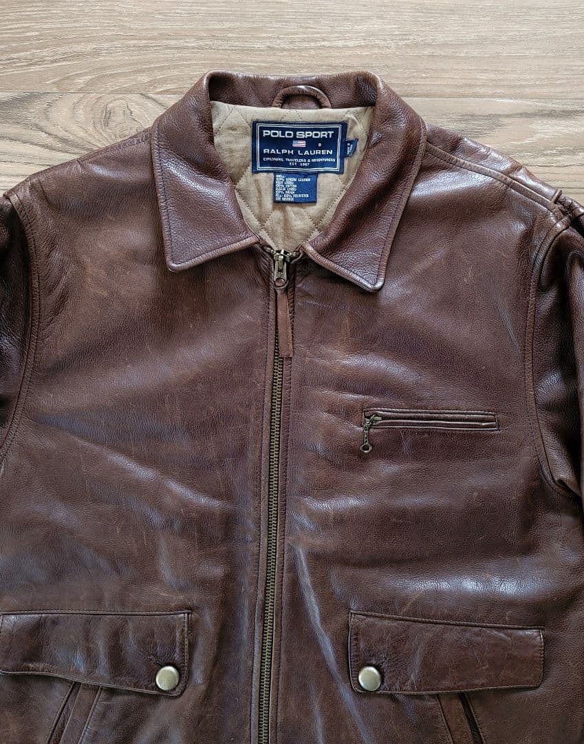 最終価格　RALPH LAUREN　ラルフローレン　レザー　ライダース　美品