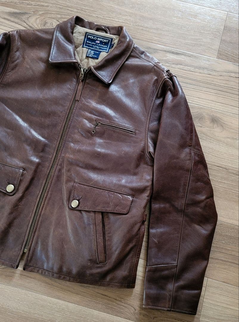 最終価格　RALPH LAUREN　ラルフローレン　レザー　ライダース　美品