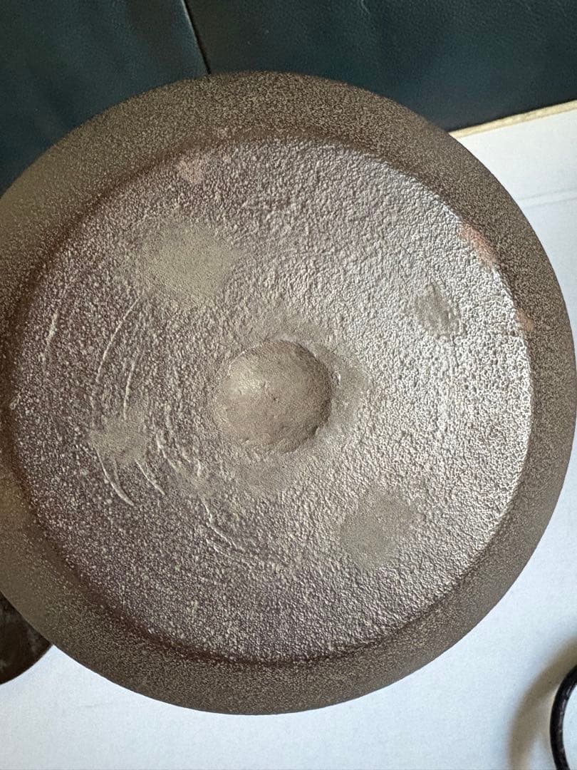 茶道具　筒釜　木箱　釜師