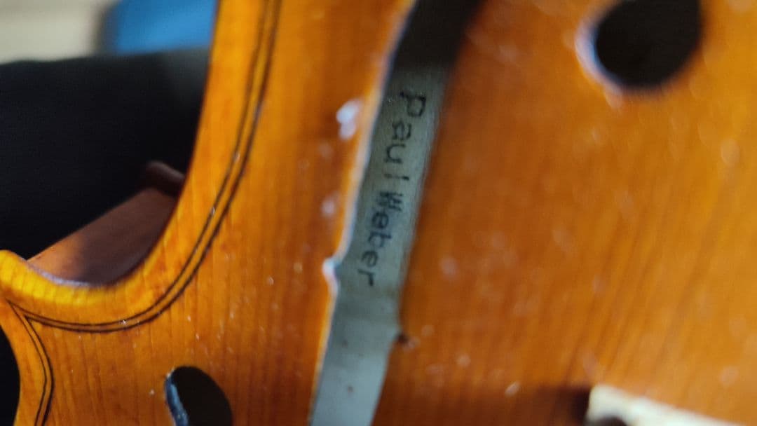 バイオリン 4/4 paul weber ドイツ製？詳細不明