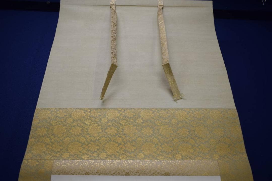 不詳/作者不詳/山水小禽図/布袋屋掛軸HJ-662