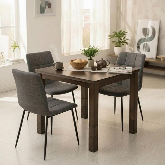 【新品】モダン　ダイニングこたつテーブル　高さ6段階調節　オールシーズン