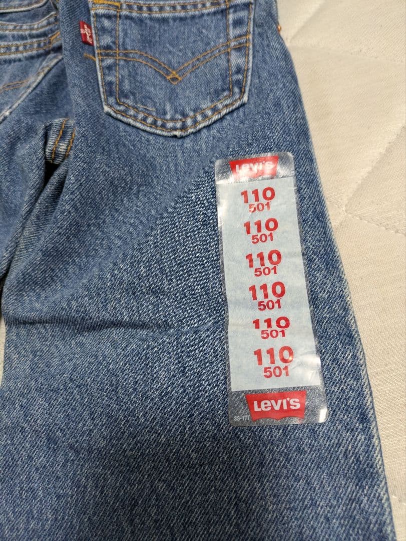 【Levi's　リーバイス】501　キッズデニム　米国製　5y　110　新品