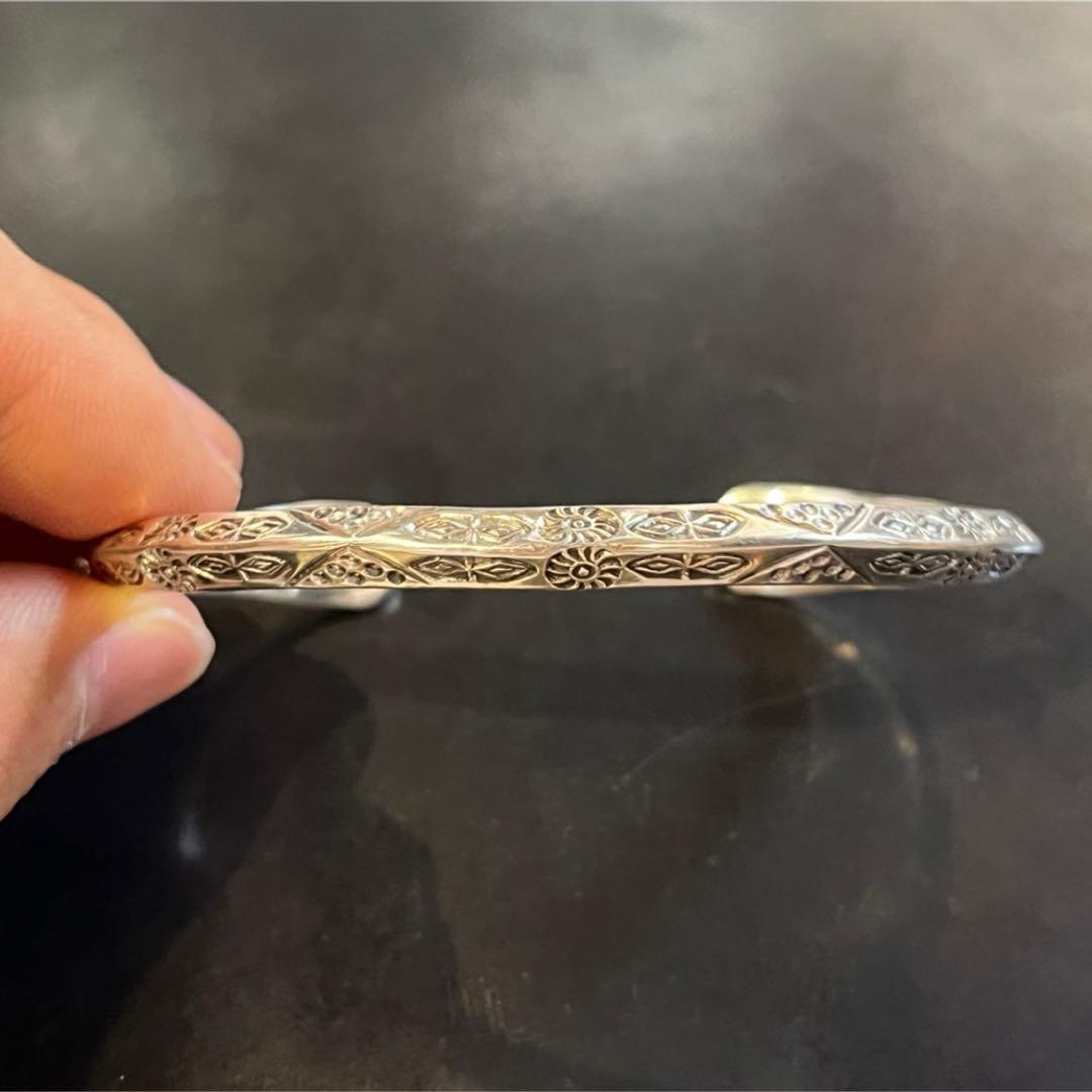 SILVER925 TRIBAL DESIGN BANGLE/シルバー/バングル