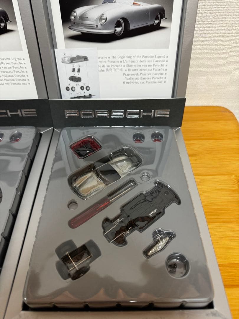 【Schuco】シュコーPorsche 356Silver 組立キット2台セット