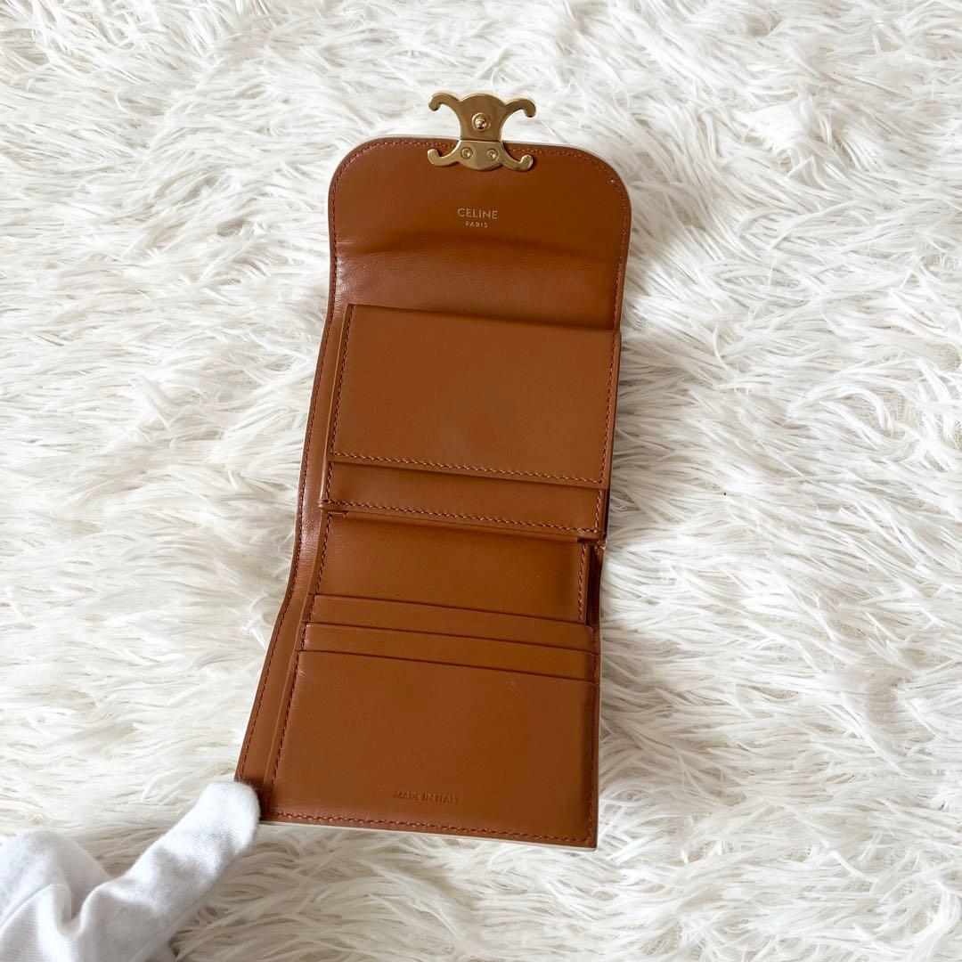未使用✨CELINE セリーヌ トリオンフ スモールフォレット　三つ折り財布