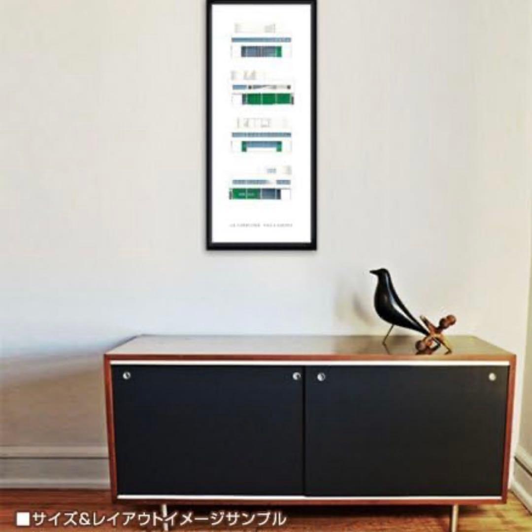額装品 建築ポスター ル コルビジェ サヴォア邸 ウッドフレーム(ブラック)