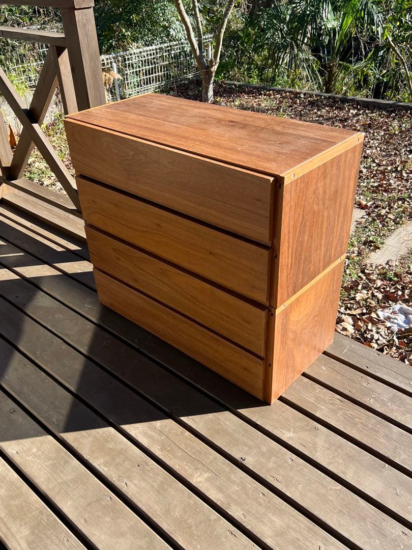 無印良品 ユニットシェルフ ボックス 引出し2段 幅84cm 2個セット