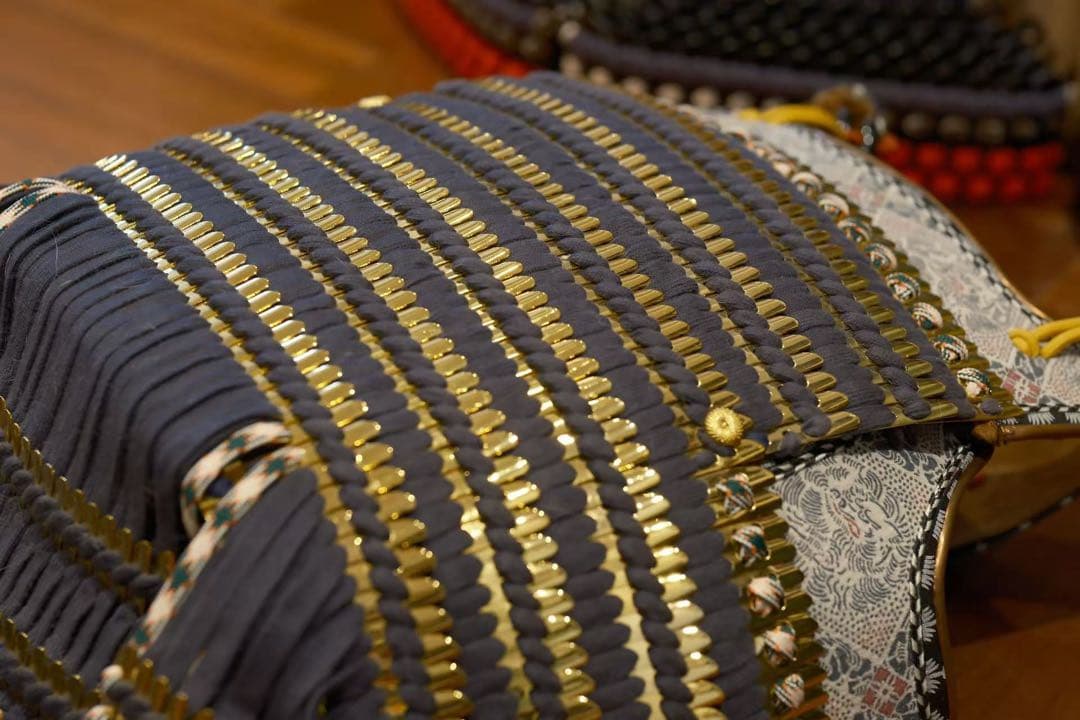 18K鍍金　日本武具胴　武具　甲冑　鎧　兜　侍　サムライ　武士　戦国