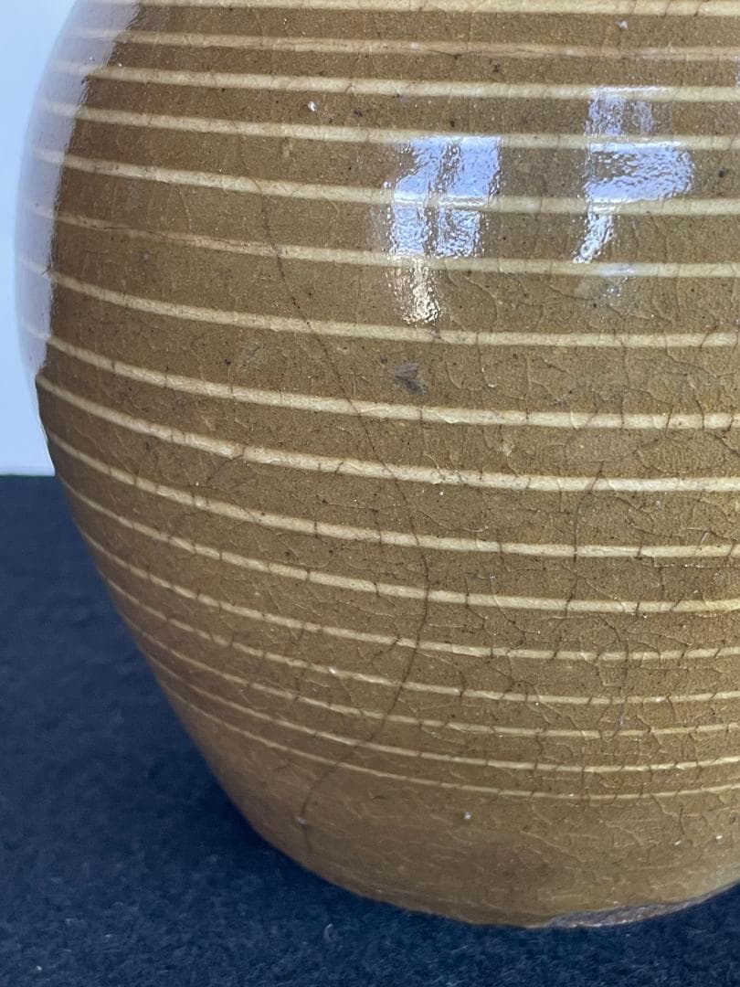 希少 古丹波焼 立杭焼 えへん徳利 酒器 イッチン 江戸期 飴釉 大型 花入