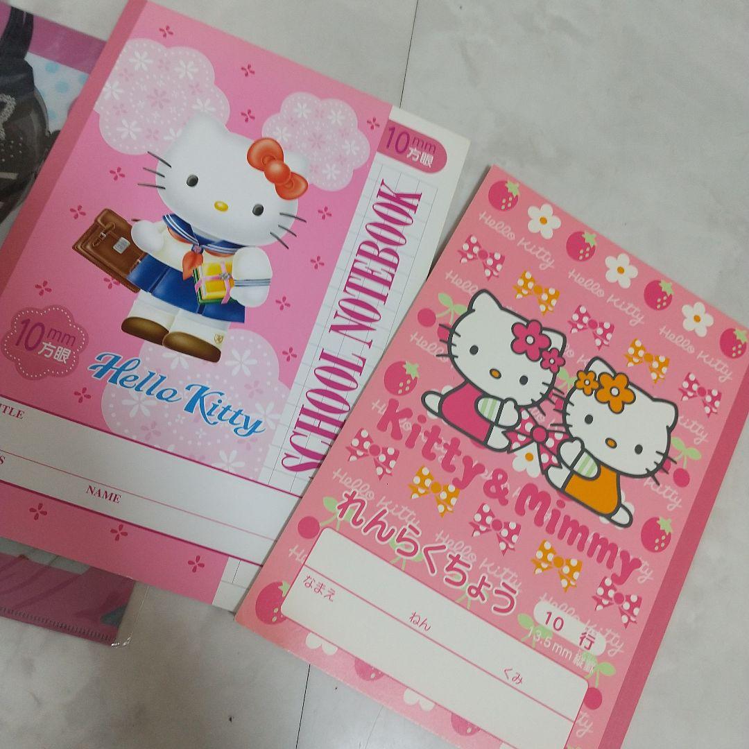 新品　ハローキティ　下敷き　ノート　セット