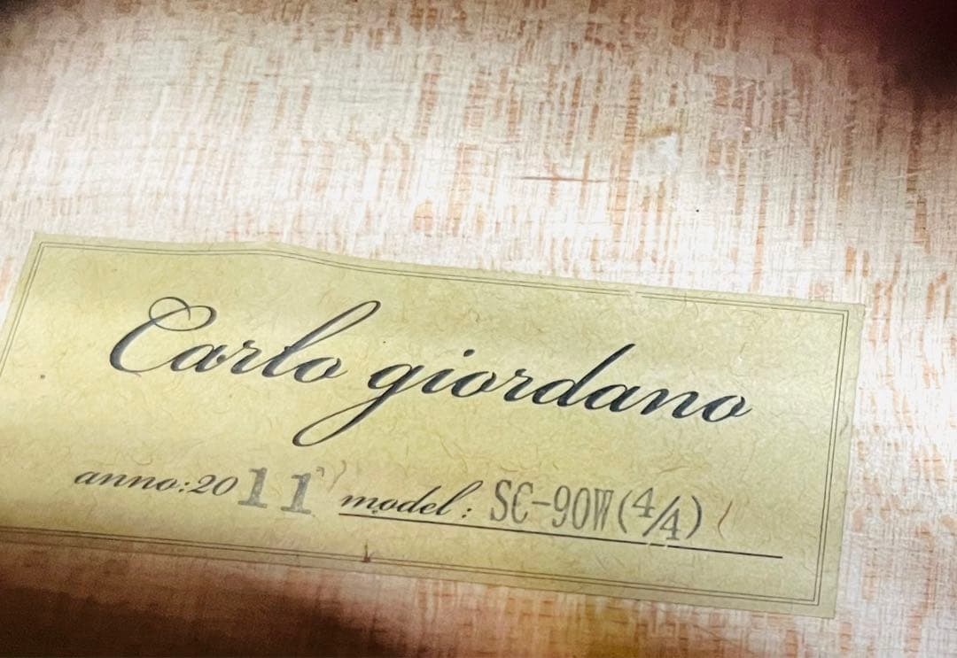 【未使用】Carlo Giordano cello チェロ2011年SC-90W