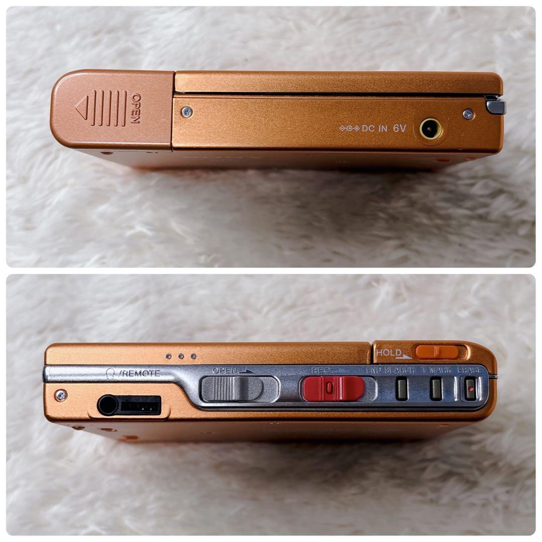 【希少・美品】SONY WALKMAN MDレコーダー MZ-R50 オレンジ