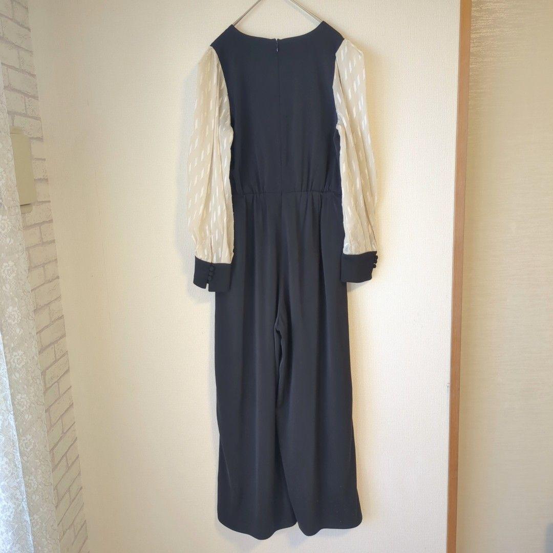 美品 niana ニアナ パンツドレス オールインワン M パーティー お呼ばれ