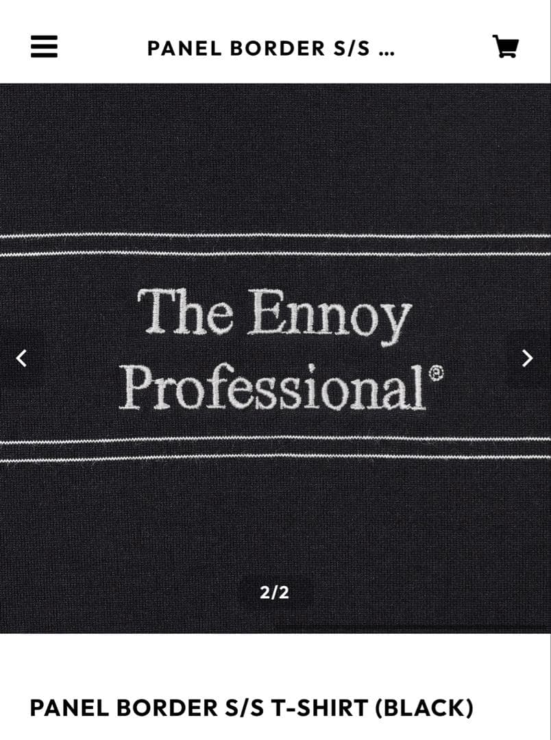 トップス PANEL BORDER S/S T-SHIRT