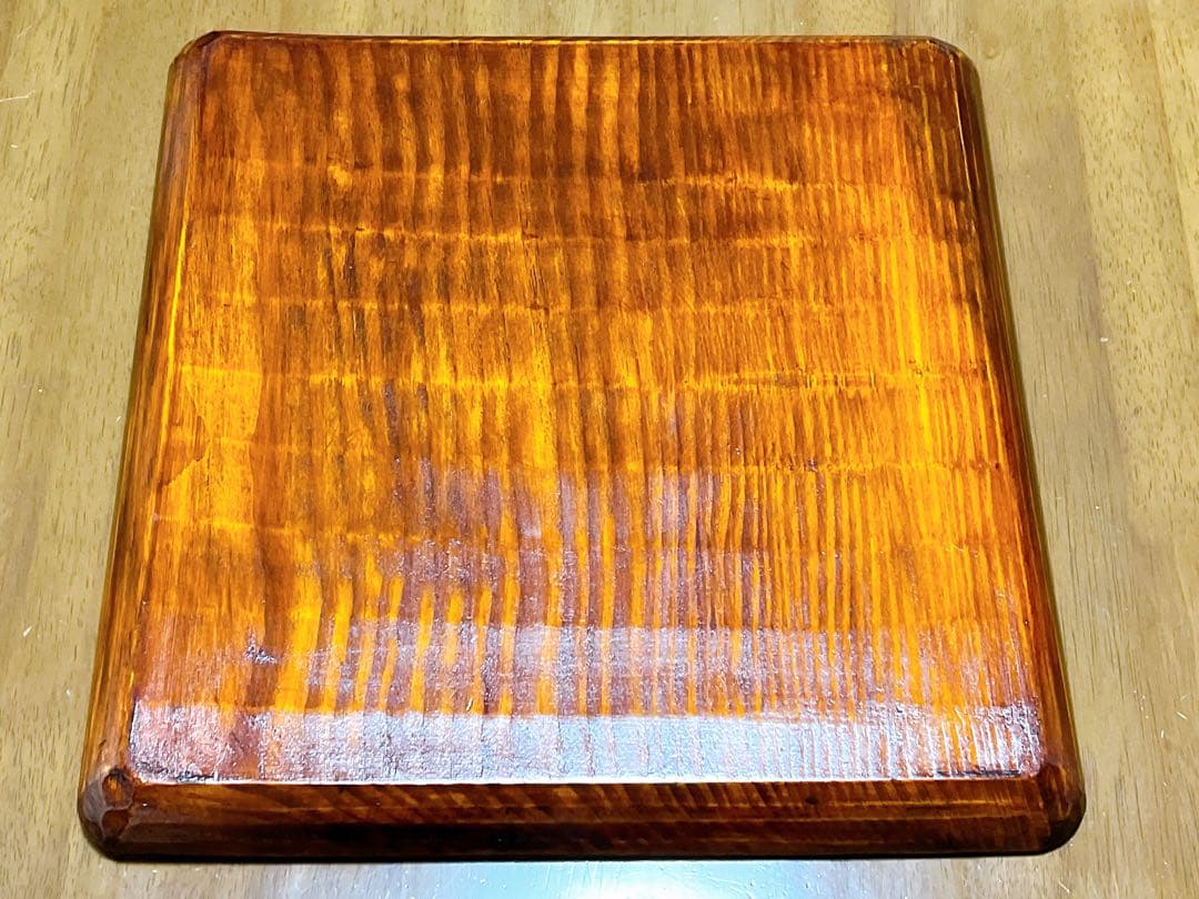 時代物 お膳 讃岐彫り 正方形 お盆 アンティーク 漆器 トレー 木彫り３枚