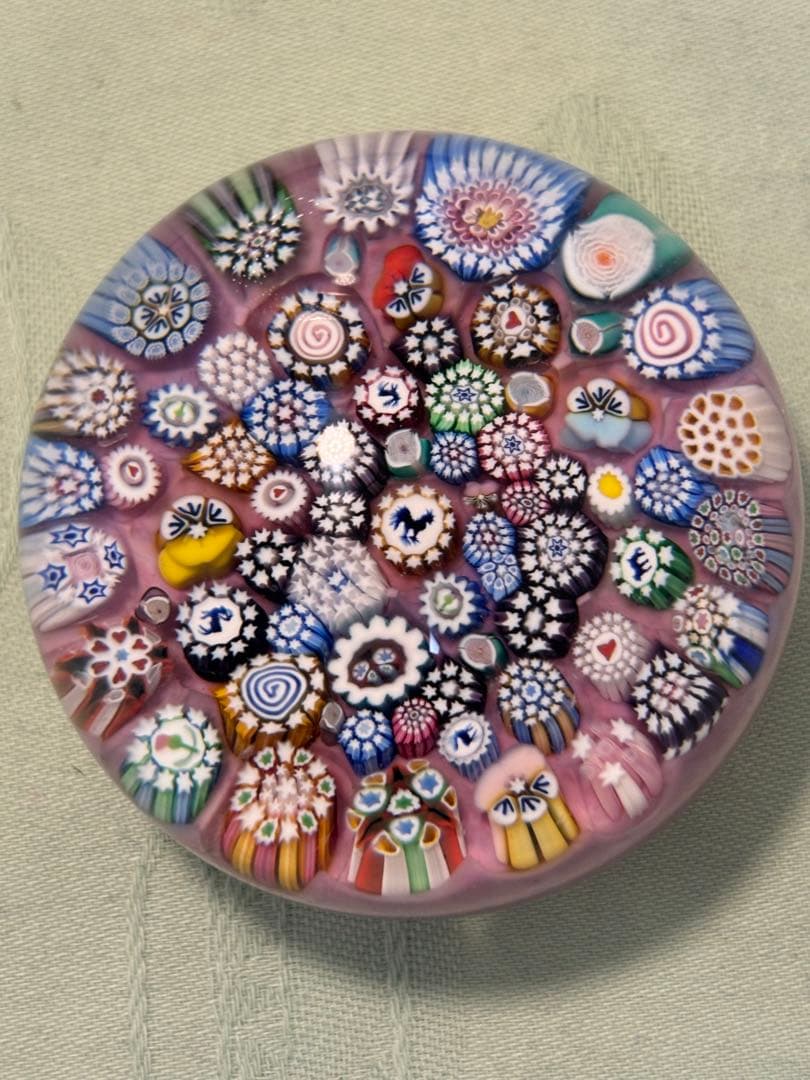 パースシャー　ジョン・ディーコン　ミルフィオリペーパーウェイト