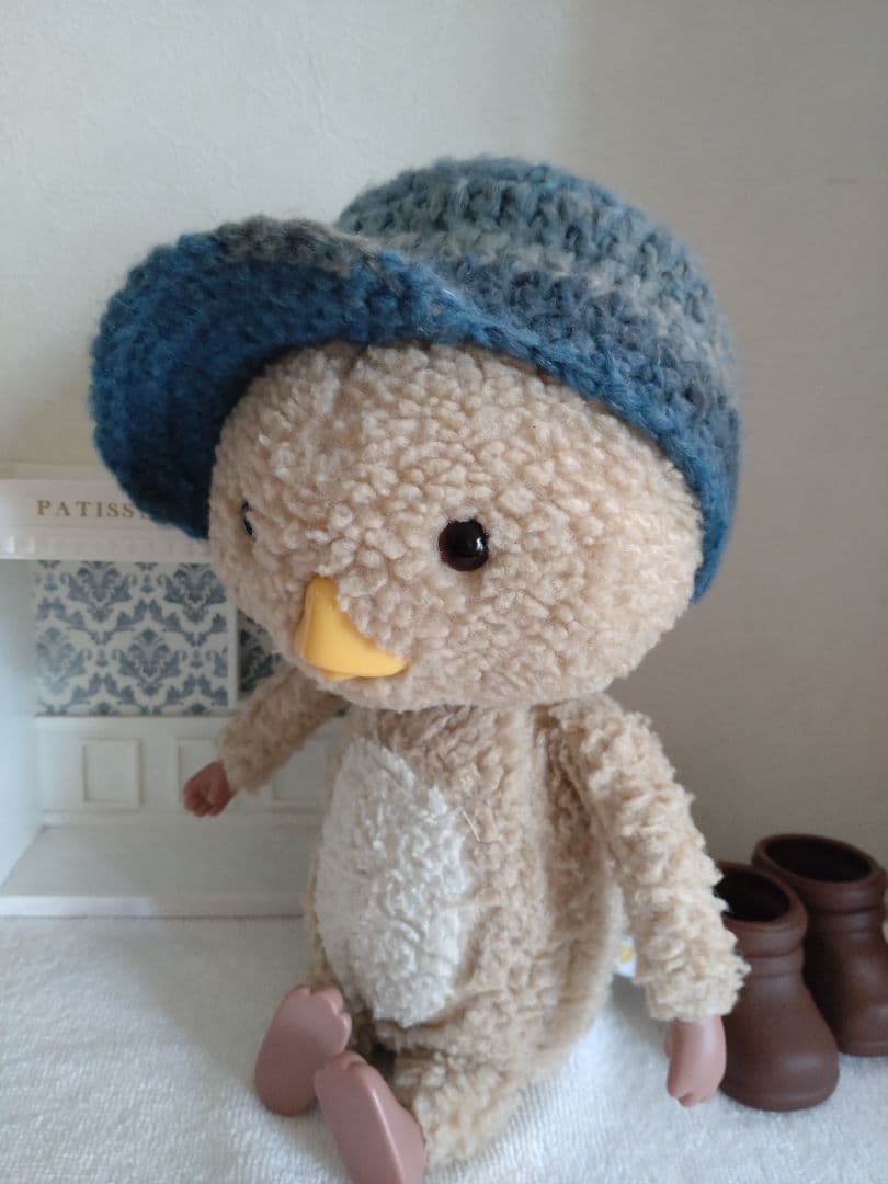 東京トガリ　やわらか毛糸のキャスケット（ブルーグレー）