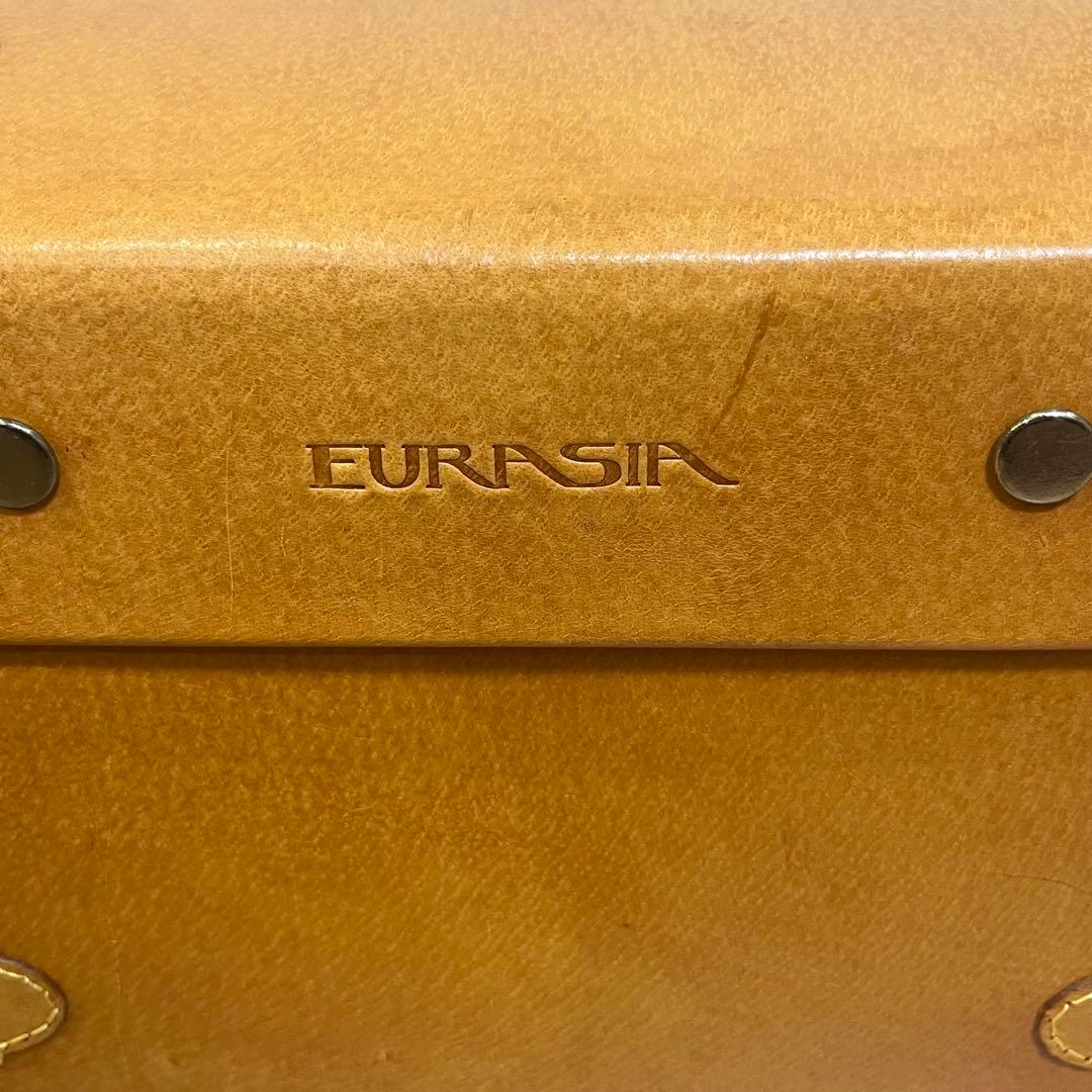 【良品】 ユーラシアトランク シフレ キャリーバッグ トランク キャメル