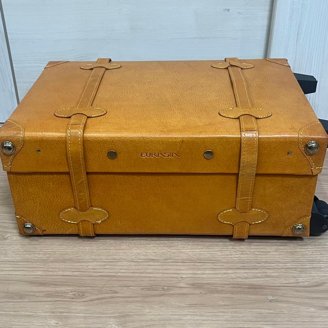 【良品】 ユーラシアトランク シフレ キャリーバッグ トランク キャメル