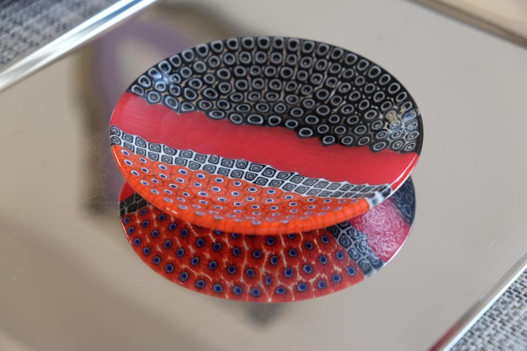 ベネチアンガラス ミルフィオリ プレート 検/モレッティ 皿 チェア カッシーナ