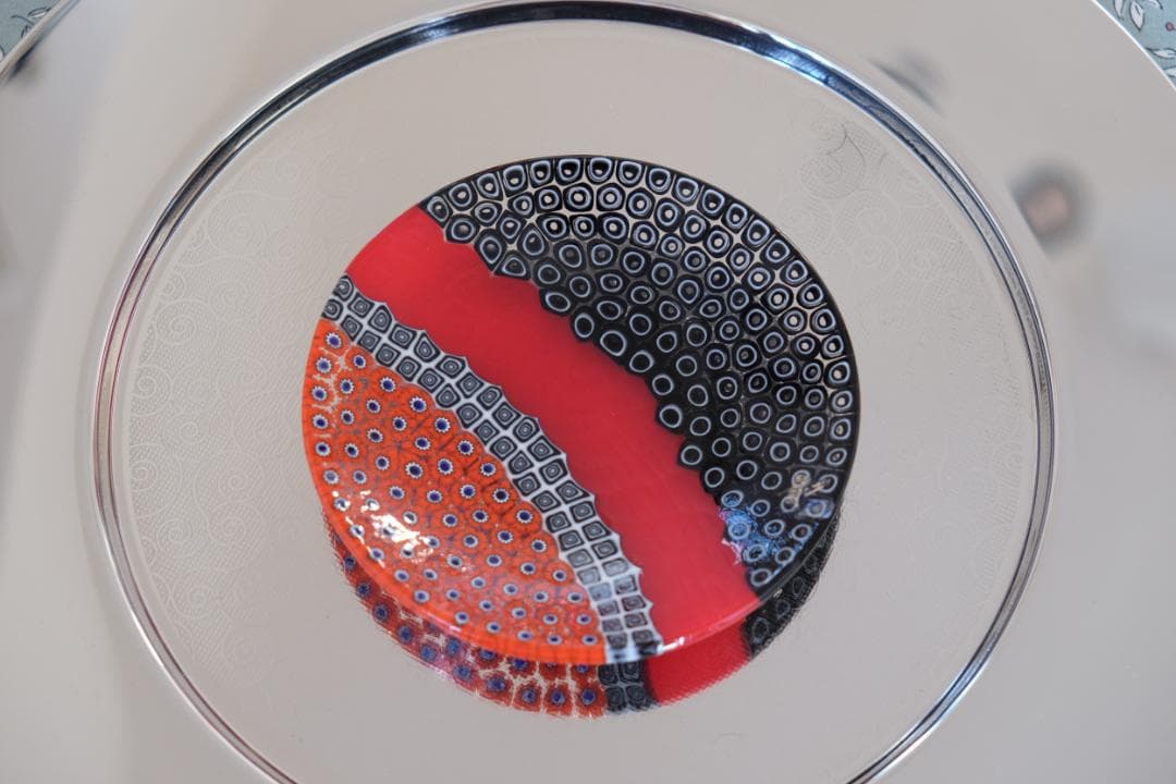 ベネチアンガラス ミルフィオリ プレート 検/モレッティ 皿 チェア カッシーナ