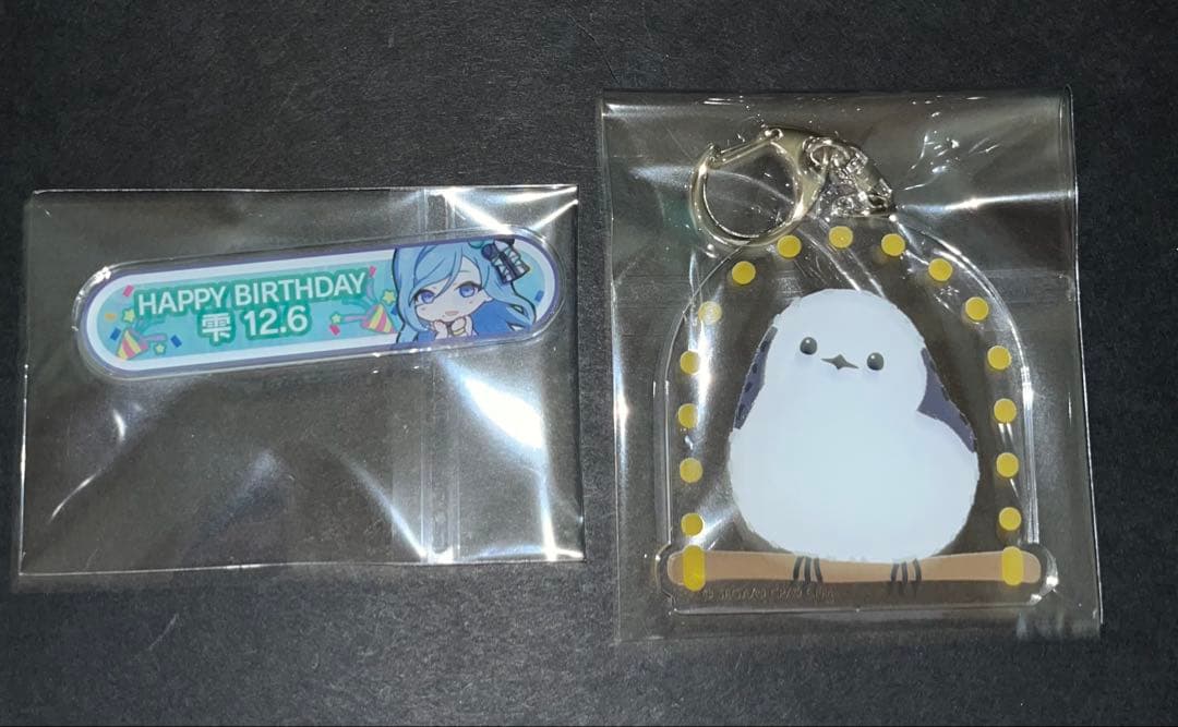 プロセカ日野森雫 バースデーギフト 2021 ピンバッジ アクリルキーホルダー