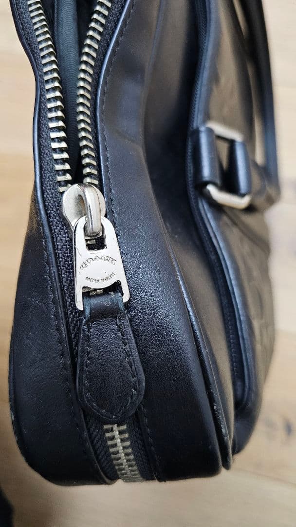 黒 レザー ビジネスバッグ