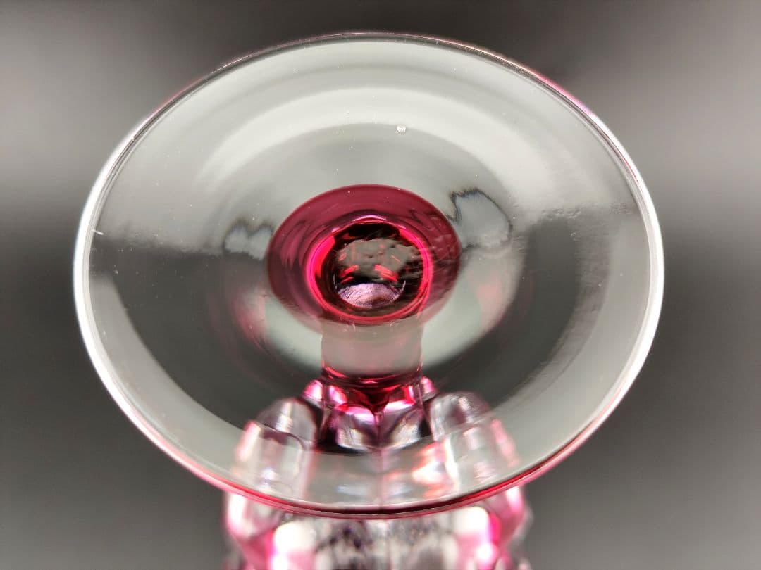 ☆超希少品☆江戸切子 木村泰典 ワイングラス 脚付杯（切子 江戸切子 薩摩切子）