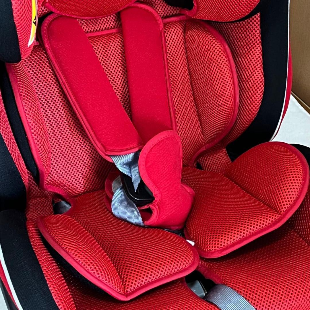 美品 リーマン LEAMAN カイナ チャイルドシート 1029A レッド