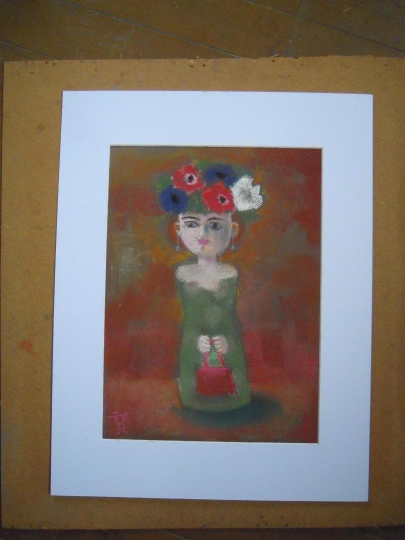 赤いバックの少女