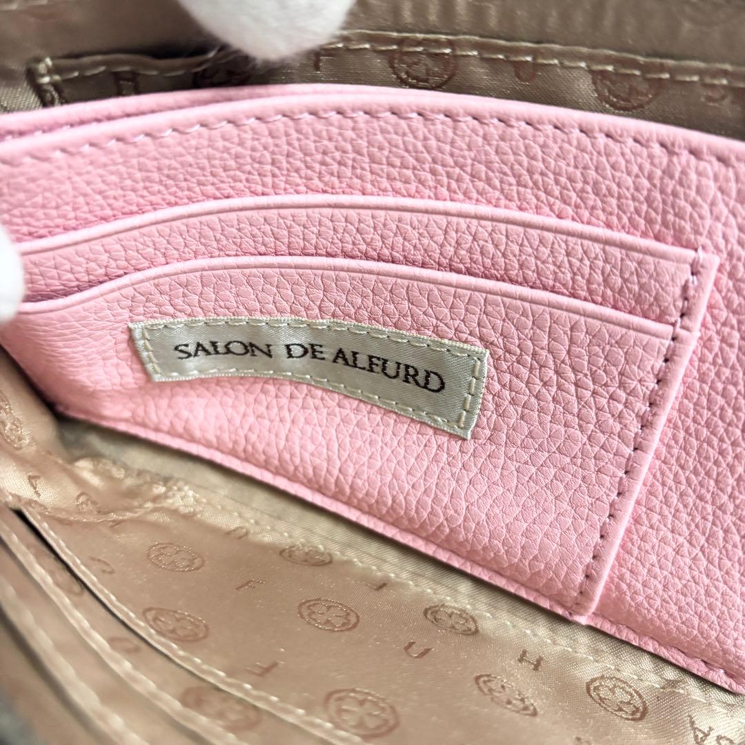 サロンドアルファード　ルクーチェ L字ファスナー ミニ財布　ネイビー