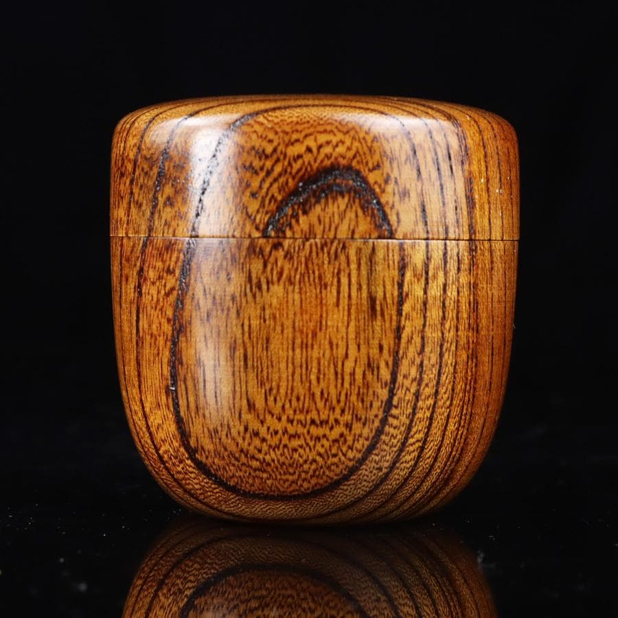 Y3104-1 鎌倉彫茶箱 茶碗 棗 茶杓 茶器4点セット　BBB