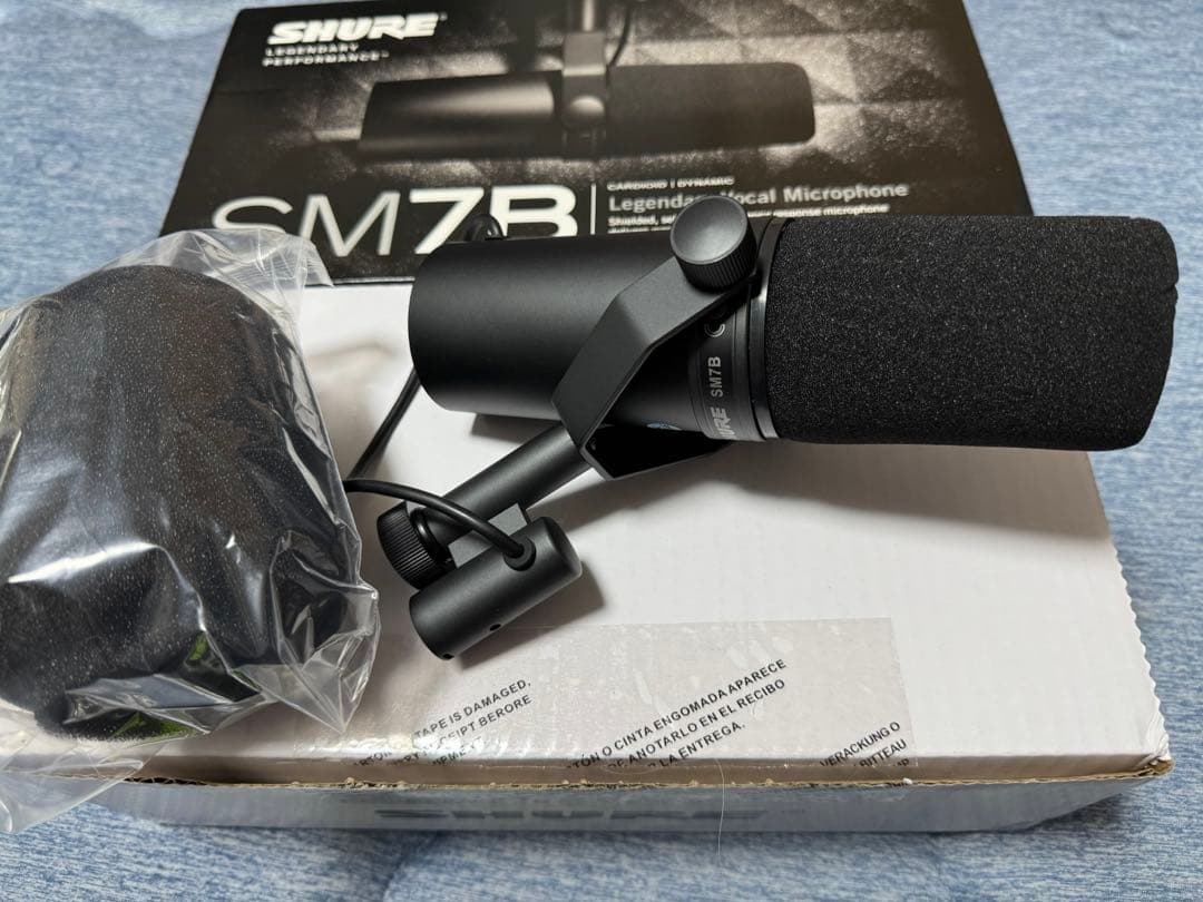 SHURE SM7B マイクとYAMAHA AG03MKⅡ