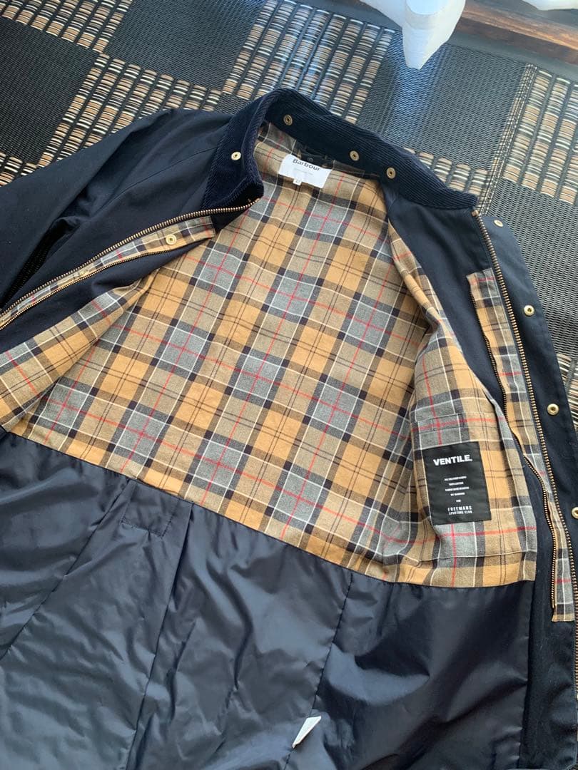 【希少】FSC別注 Barbour NEW BURGHLEY 40 ネイビー