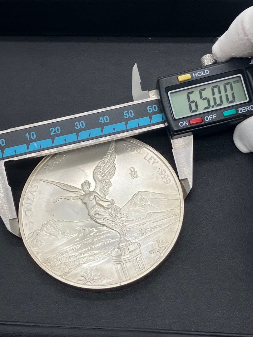【ニケ 勝利の女神】1999年 メキシコ リベルタード純銀 5オンス 大型 銀貨