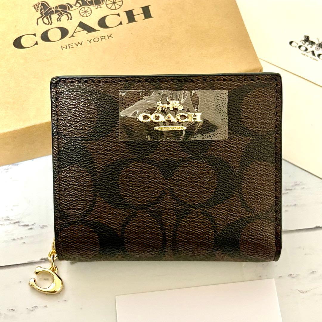 【COACH】二つ折り財布 C3309 シグネチャー レディース コーチ