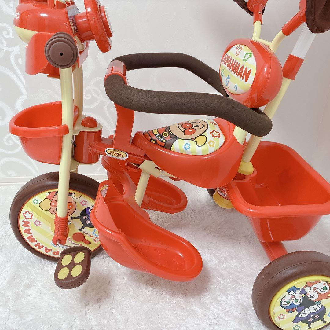 アンパンマン　三輪車　ブザー付きおでかけ三輪車　おしゃべりアンパンマンSP