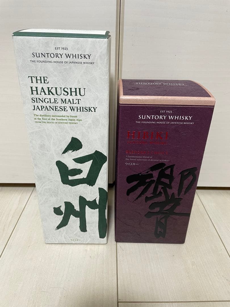 響　ブレンダーズチョイスと 白州 100年　化粧箱有り