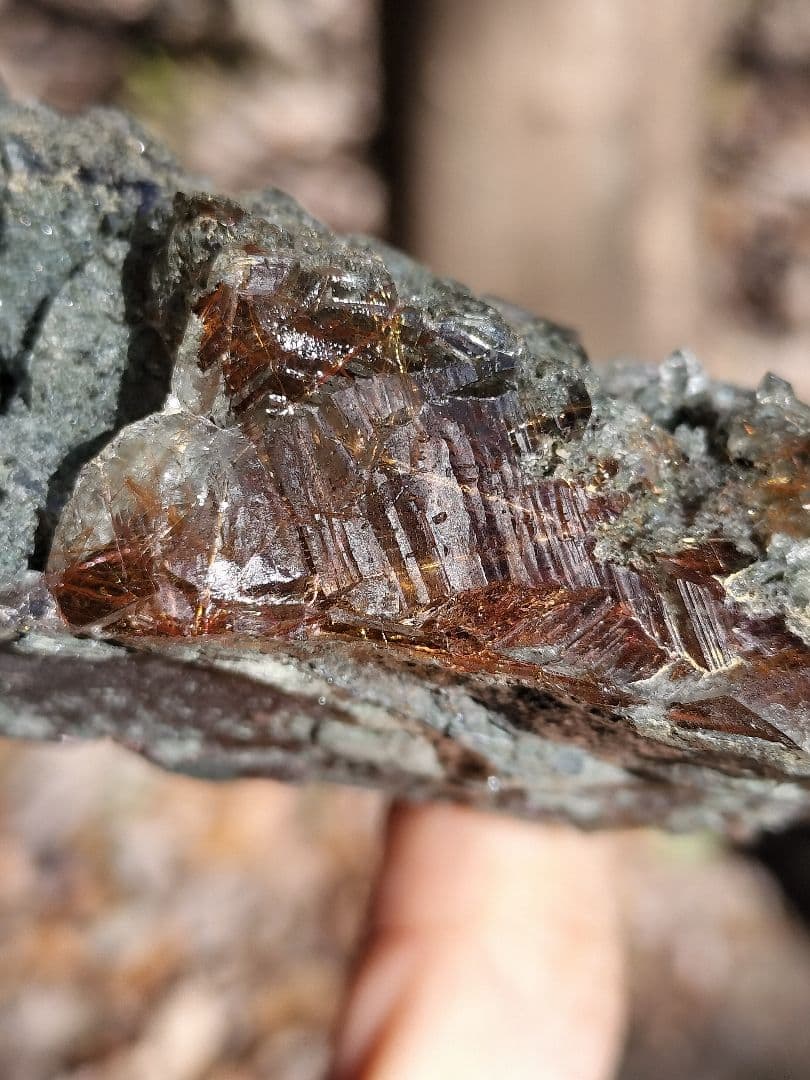 【激渋ルチル】マニハール産ルチルクォーツ原石