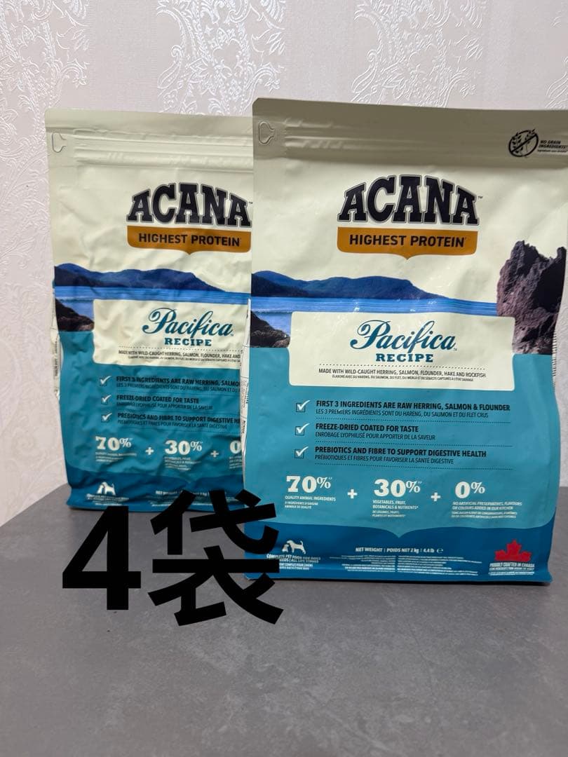 ACANA (アカナ) ドッグフード パシフィカドッグ。4袋