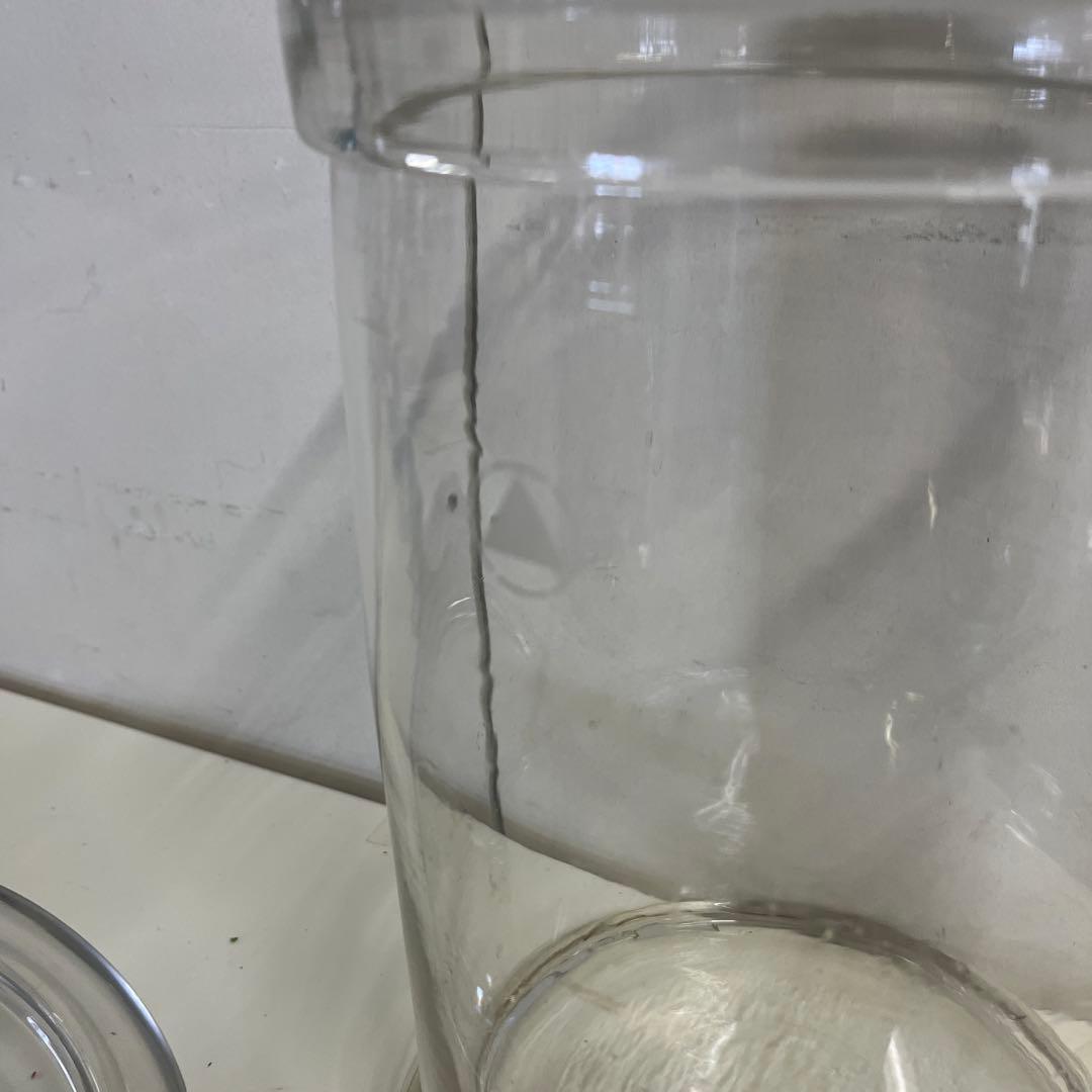 アンティーク 特大 標本瓶 蓋つき ガラス瓶 昭和レトロ 古道具
