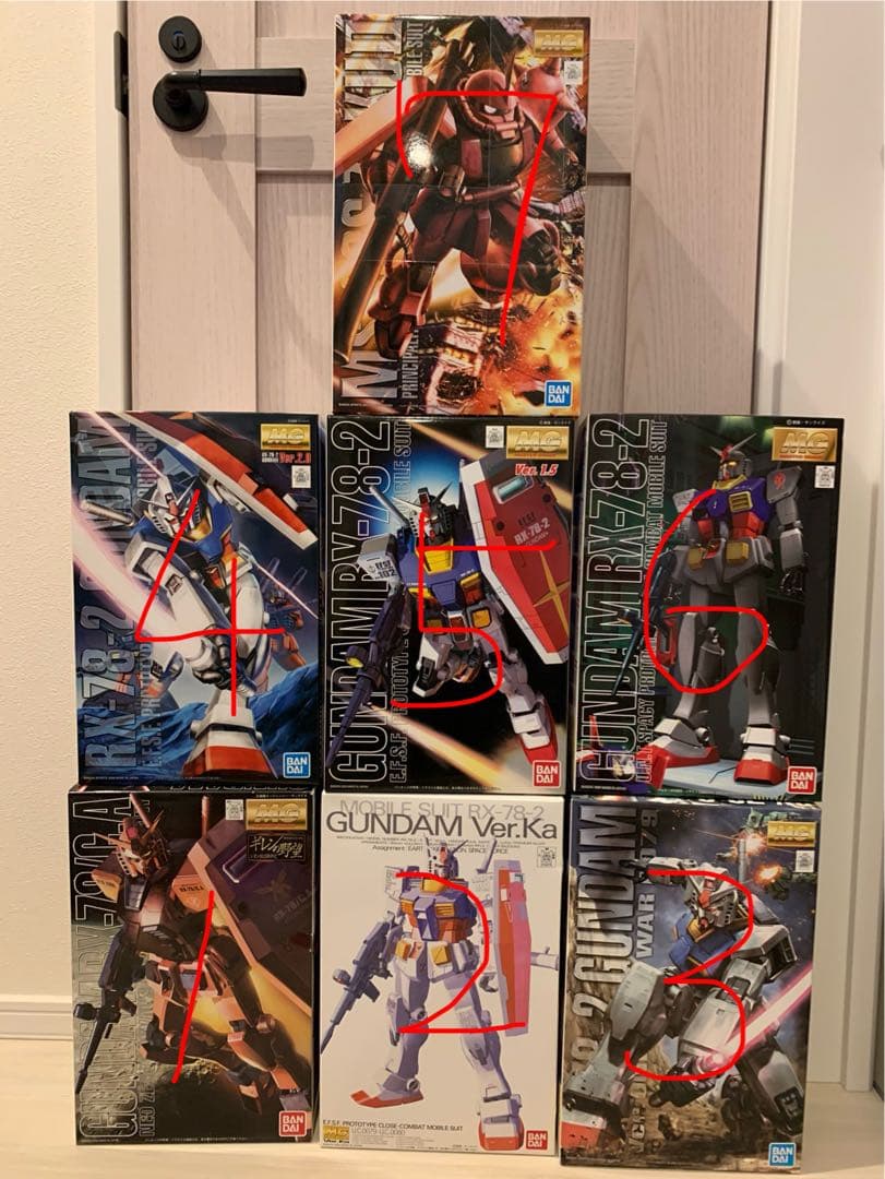 MGガンダム&シャザク7体セット