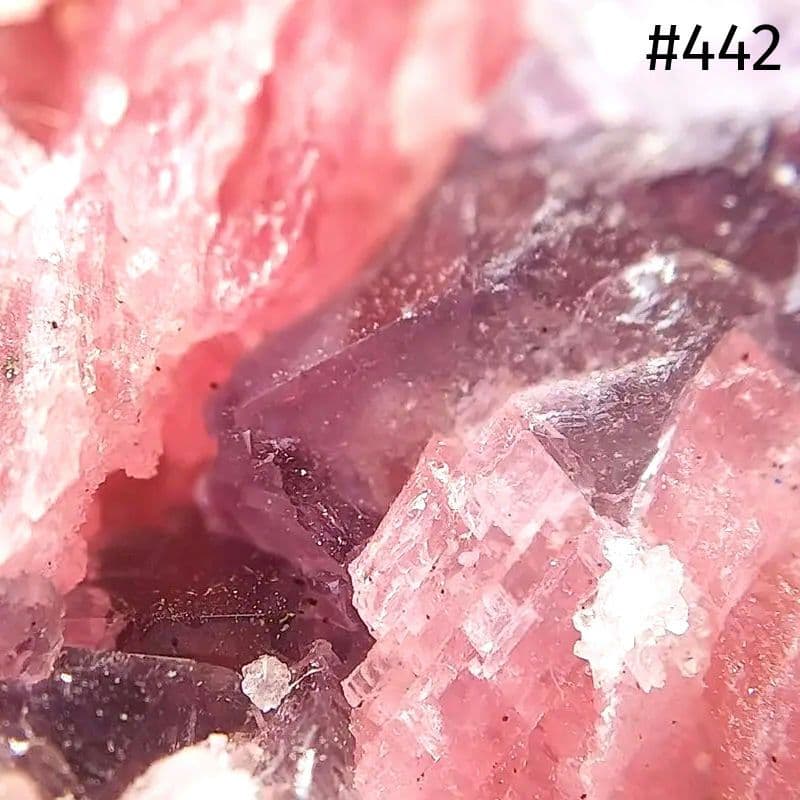 442 ロードクロサイト＆フローライト＆パイライト 標本 原石