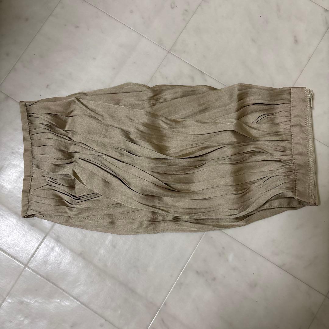 L'AUBE BLANC★新品 タグ付き Flare Pleats Dress