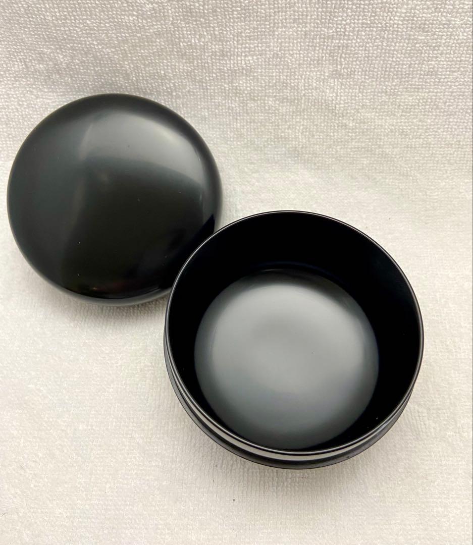 茶道具 漆黒 真塗 平棗 切合口 塗師 嘉祥作【匿名配送】